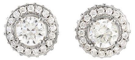 14kt White Gold 1 CTW Diamond Earrings
