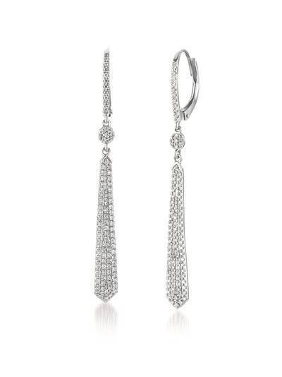 LeVian 14K Vanilla Gold® Dangle Earrings with Vanilla Diamonds® 1/2 cttw