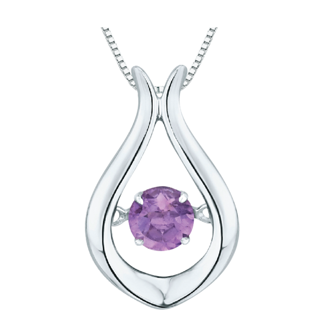 Special $69 Sterling Amethyst Dancing Pendant