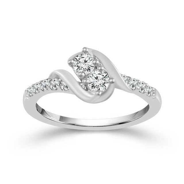 1/2 ct Stunning Two Diamond Ring