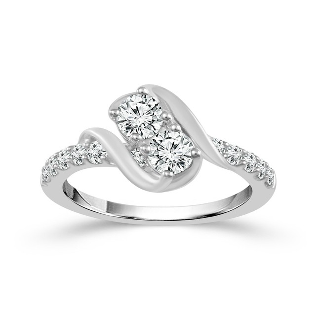 Two Diamond Ring 1 ct