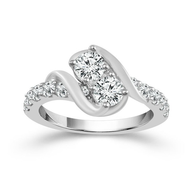 Two Diamond Ring 1 1/2 ct
