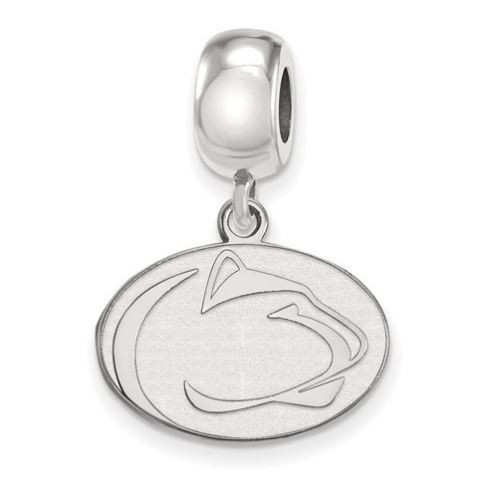 Penn State Sterling Silver Dangle Lion Head Charm Small