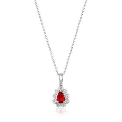 LeVian 14K Vanilla Gold® Passion Ruby Pendant with Vanilla Diamonds®