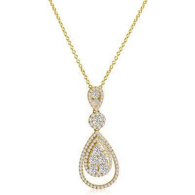 LeVian  14K Honey Gold Pendant with Vanilla Diamonds® 1 cttw