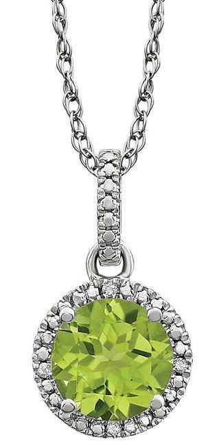 Sterling Silver Peridot 18