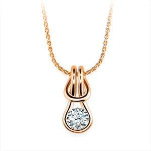 Gorgeous 1 Carat Everlon Diamond Knot Necklace