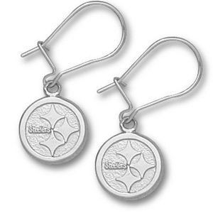Pittsburgh Steelers Silver Dangle Earrings