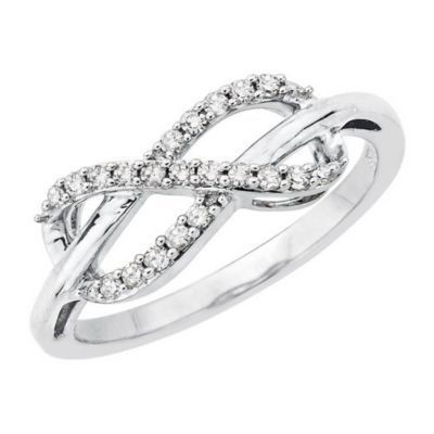 Sparkling Diamond Infinity Ring