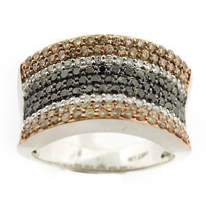 Dazzling Brown and Black Diamond Ring