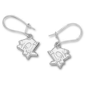Sterling Silver Pittsburgh Penguins Skating Penguin Ear
