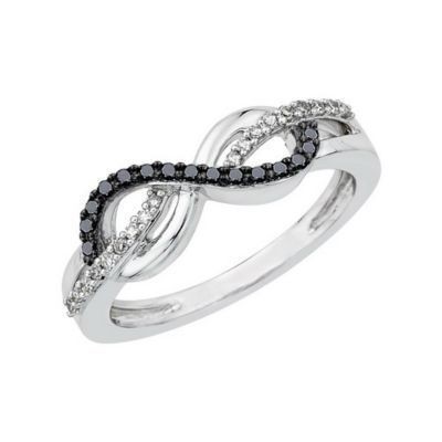 Two Tone Fashion Infinity Ring