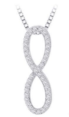 Chic Diamond Infinity Pendant