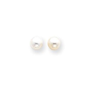 14k 6-6.5mm Cultured Pearl Stud Earrings