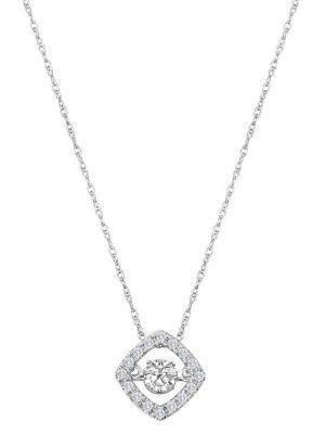 Exquisite Heartbeat Diamond Pendant