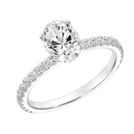 Classic Oval Diamond Engagement Ring