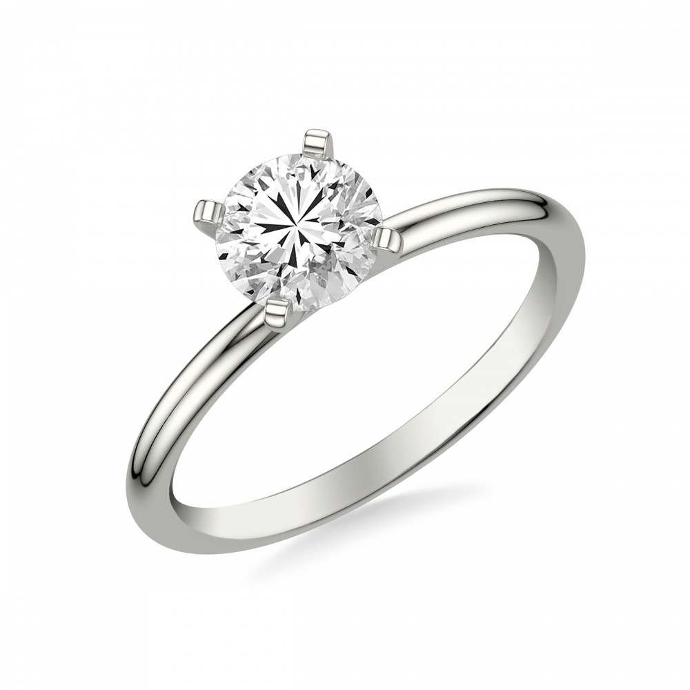 Modern Round Diamond Solitaire