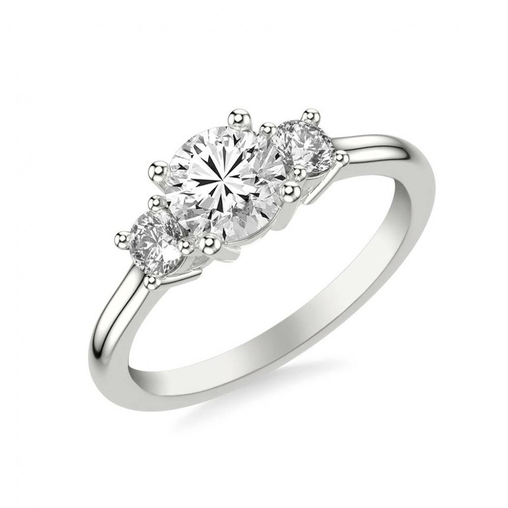Classic Three Stone Diamond Engagement Ring