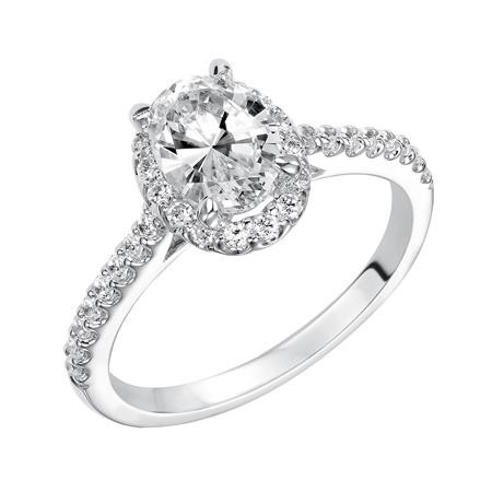 Classic Diamond Engagement Ring with Halo