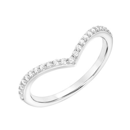 V-Shape Diamond Stackable Band
