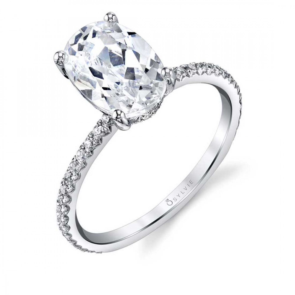 Maryam Oval Classic Diamond  Engagement Ring