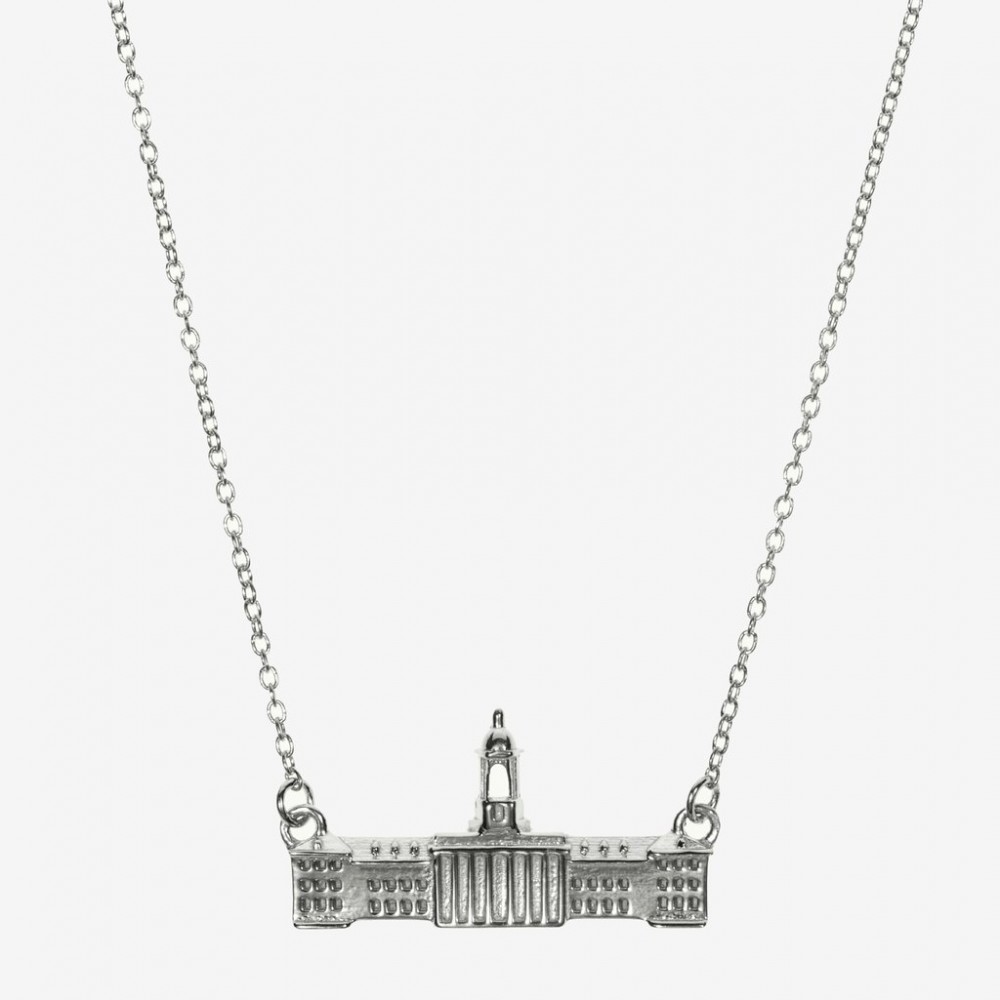 Penn State Old Main Necklace in Sterling Silver