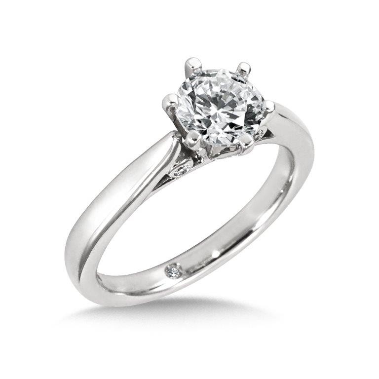 Stylish Diamond Solitaire Ring
