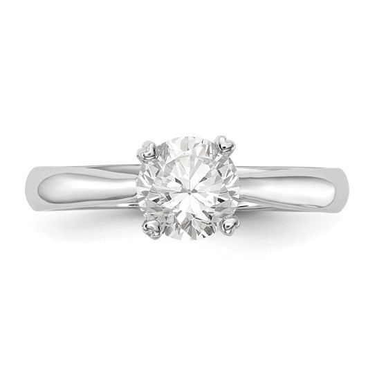 Round  1ct 14k White Gold Lab Grown Solitaire