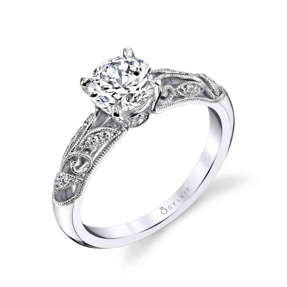 Roial Vintage Style Diamond Engagement Ring