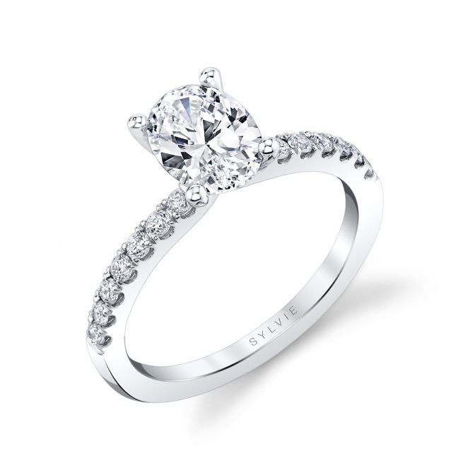 Celeste Oval Diamond Engagement Ring