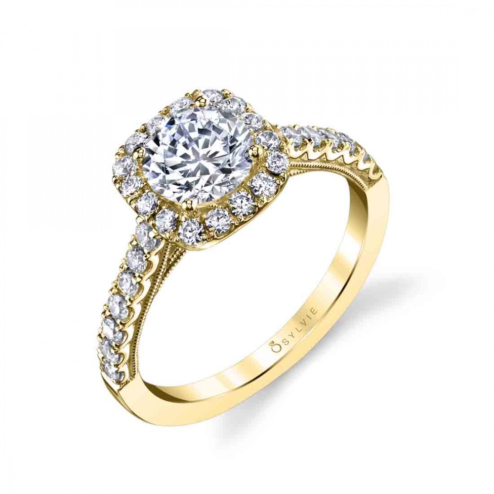 Diandra Halo Diamond Engagement Ring