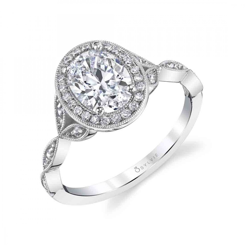 Georgienne  Oval Diamond Engagement Ring