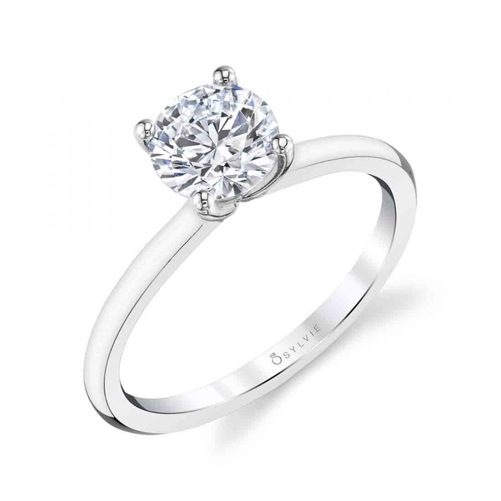 Dominique Solitaire Diamond Engagement Ring