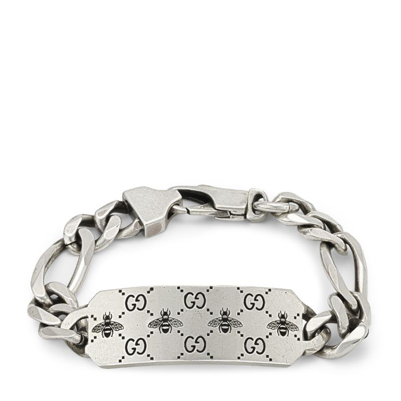 Gucci Signature Bracelet with Bee and Double G Motif