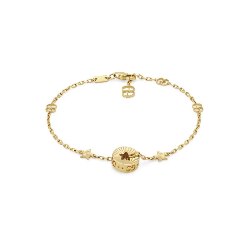 Gucci Icon Bracelet with Round Charm and Star Cut Out