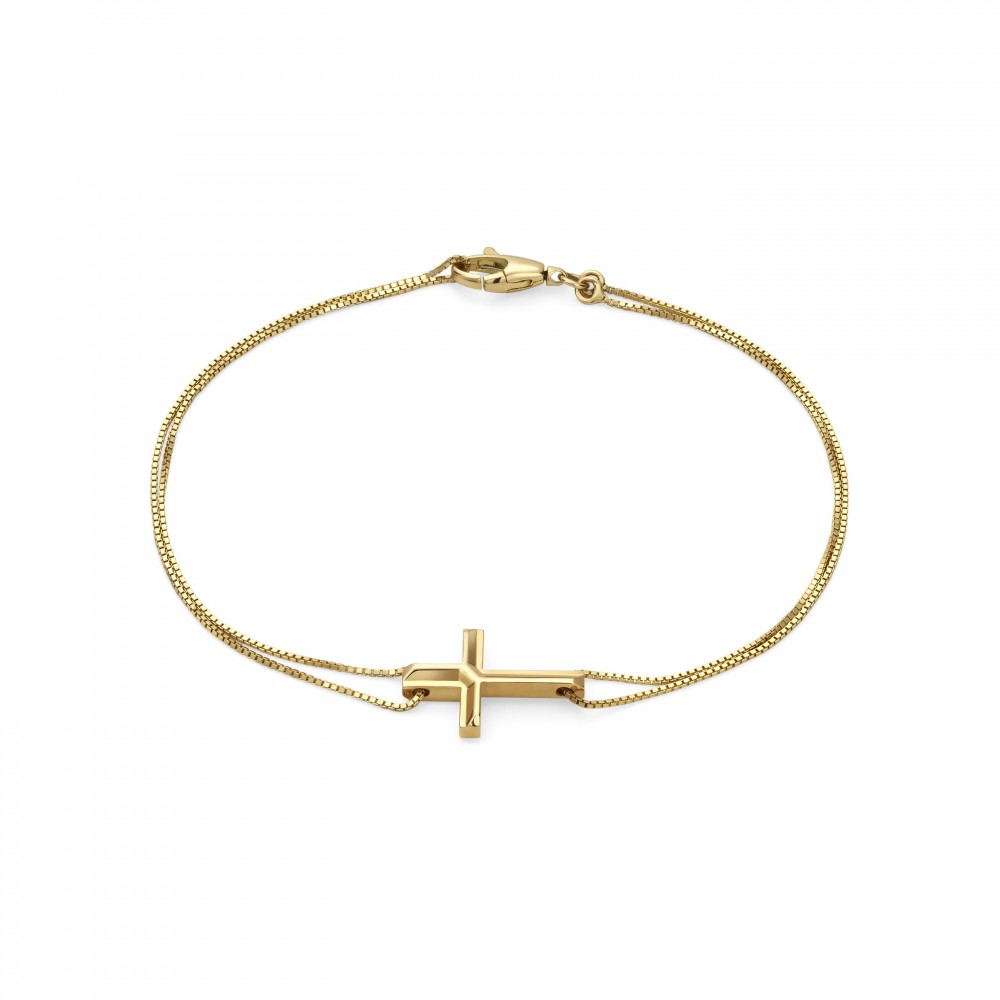 Link to Love Bracelet with Cross Charm