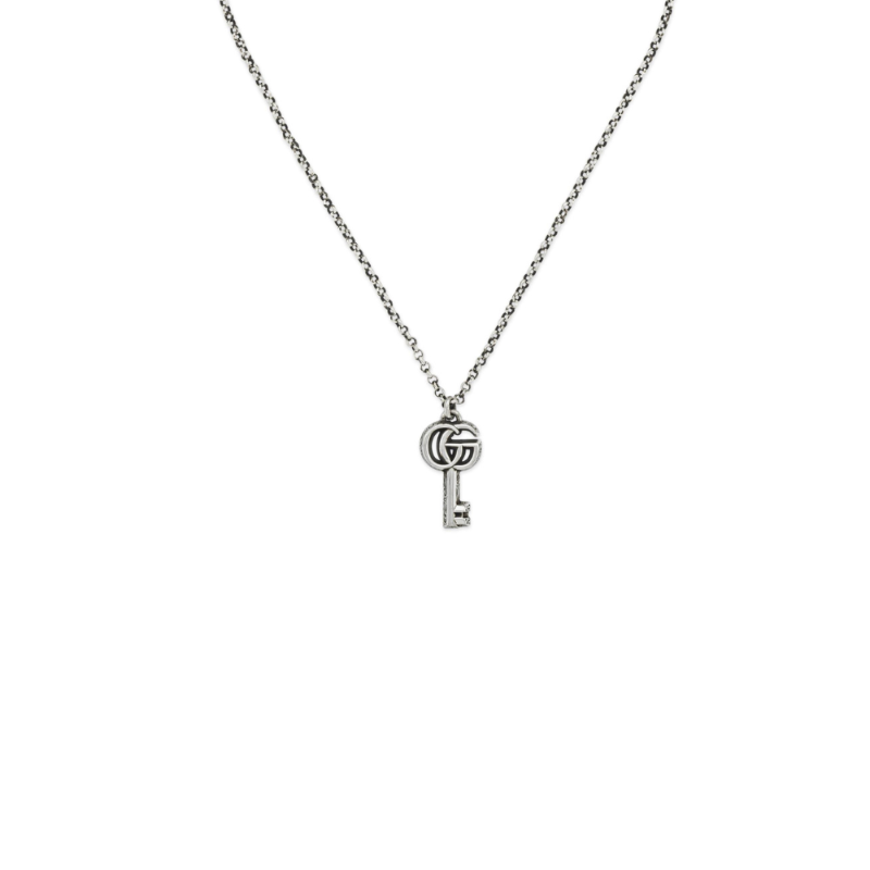 Gucci GG Marmont Necklace with Key and Double G Details