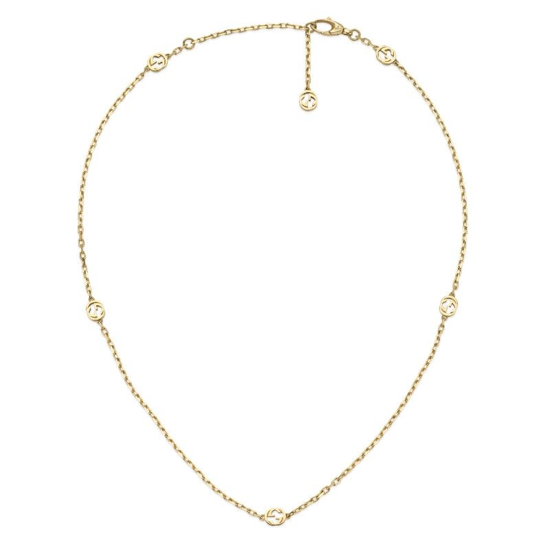 Gucci Interlocking G Yellow Gold Necklace