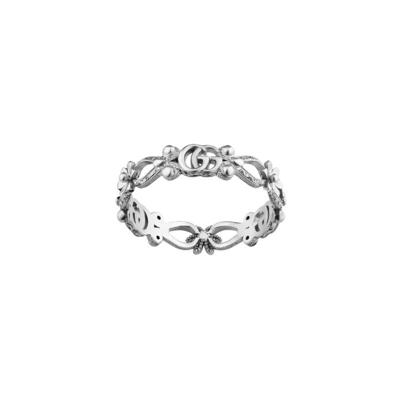 Gucci White Flora Ring