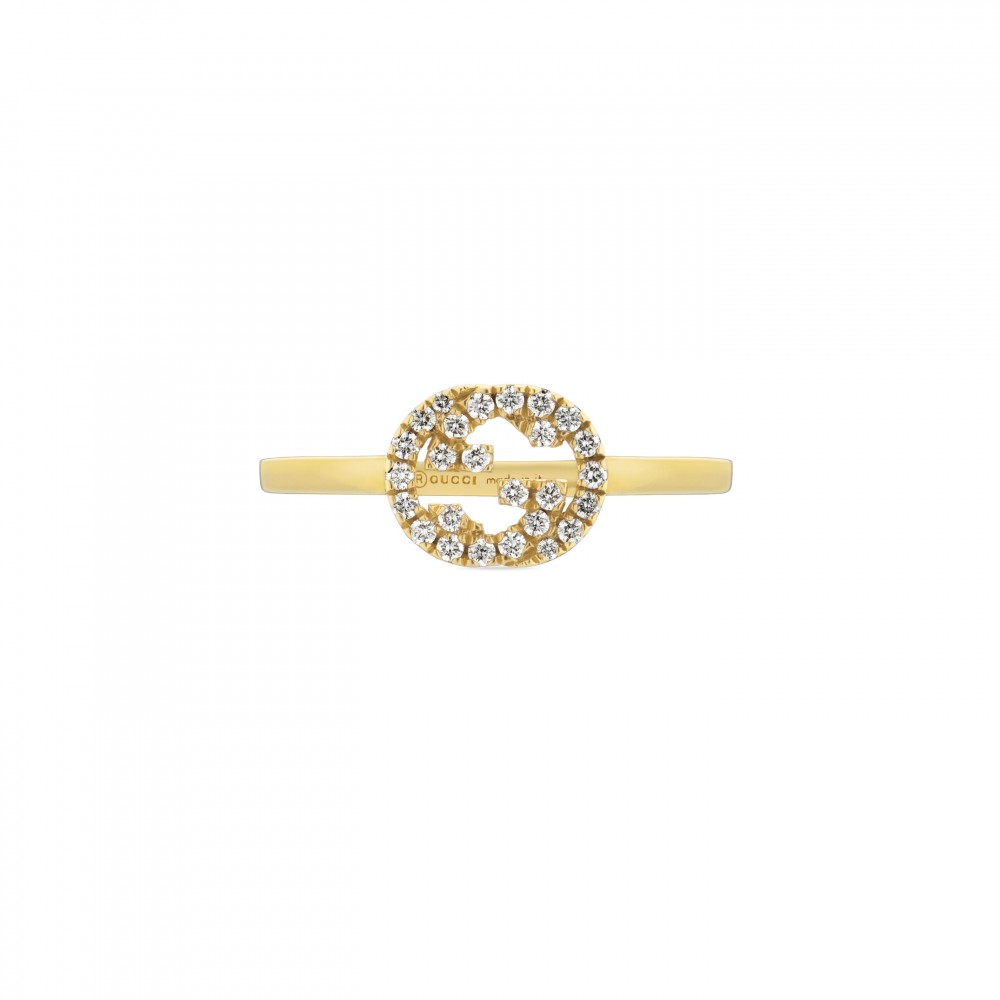 Gucci Interlocking G Diamond Ring