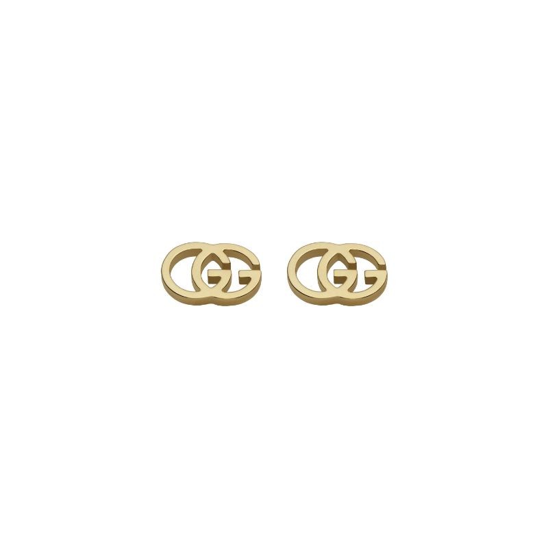 Gucci GG Running Earrings in Yellow Gold