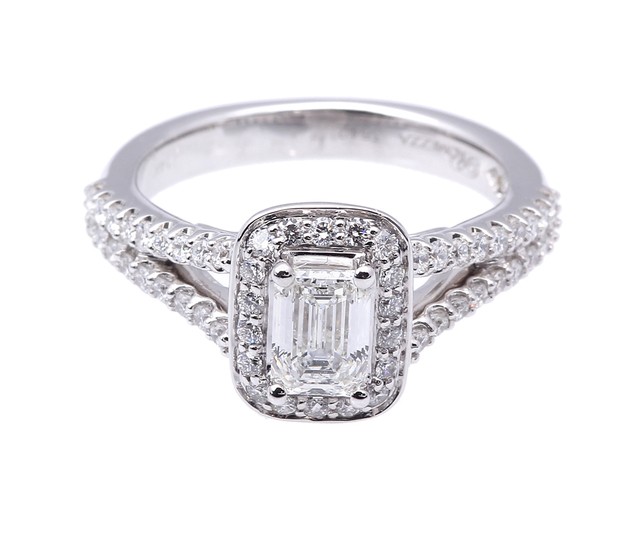 Emerald Cut Diamond Fancy Ring