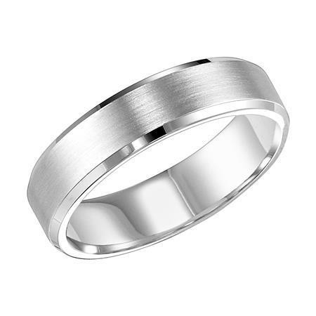 Polenza Gents Crisp Brushed Finish Wedding Band
