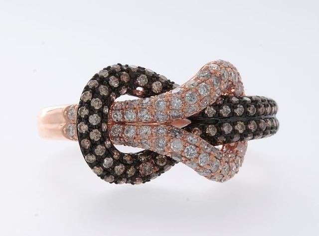 Effy Cognac and White Diamond Ring