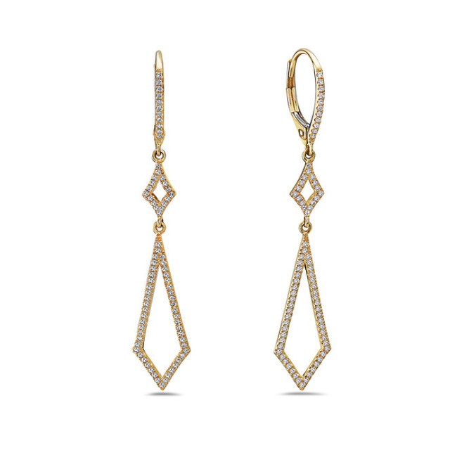 Diamond Shape Dangle Ears