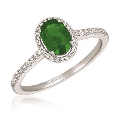 LeVian Costa Smeralda Emerald with Vanilla Diamonds set in Vanilla Gold