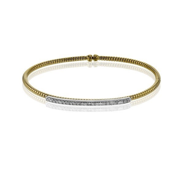 Simon G 18K Yellow Gold Diamond Bangle LB2151-Y