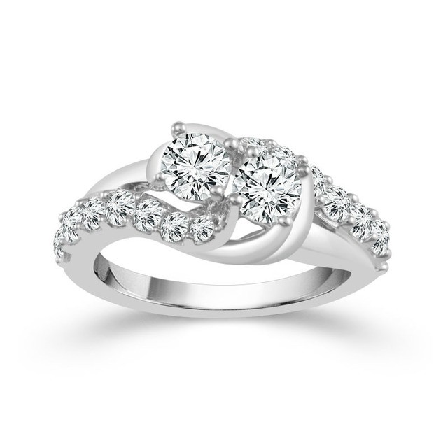 1 1/2 ct Two Diamond Ring