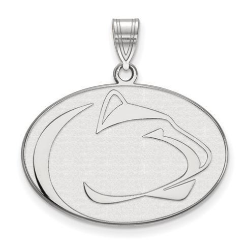 Penn State Sterling Silver Lion Head Large Pendant