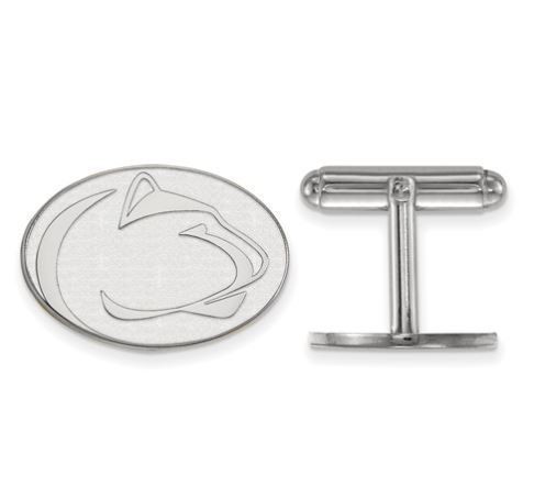 Penn State Sterling Silver Lion Head Cuff Link